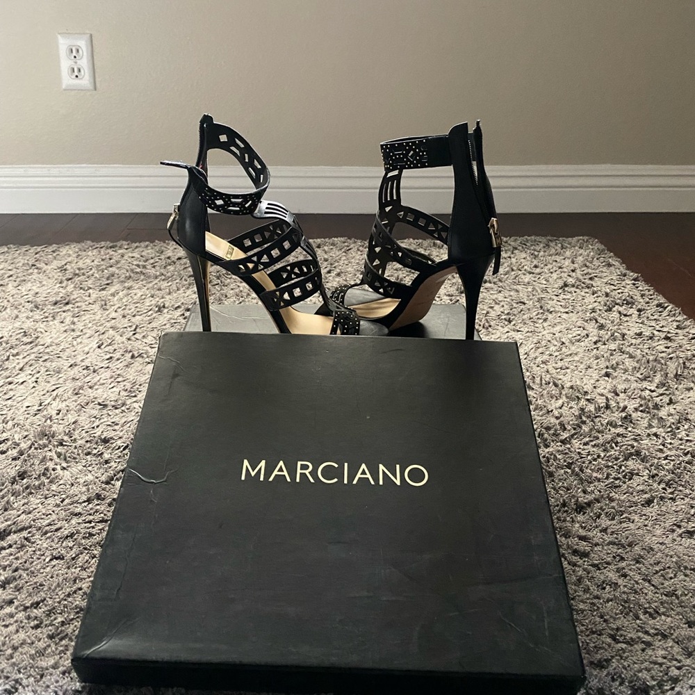 Marciano (Guess) Black Studded Heels